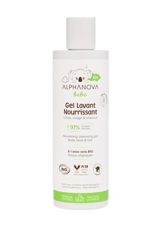 Gel lavant nourrissant bio Alphanova bébé - Cheveux fins - 200 ml