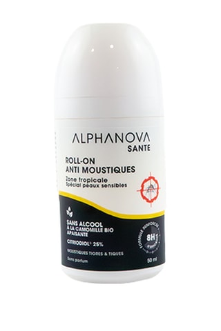 Roll-on anti-moustiques adulte Alphanova santé - Peaux sensibles - 50 ml