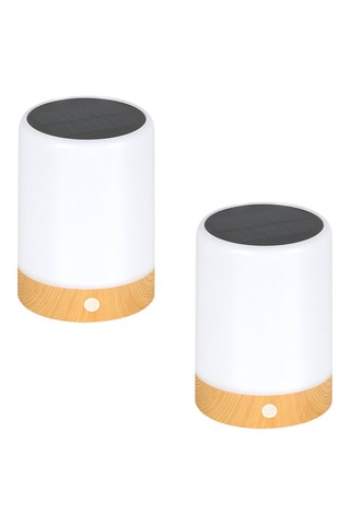 2 lampade da tavolo LED Duolight - 0,17 W - Bianco - 5-15 h di autonomia - Classe A