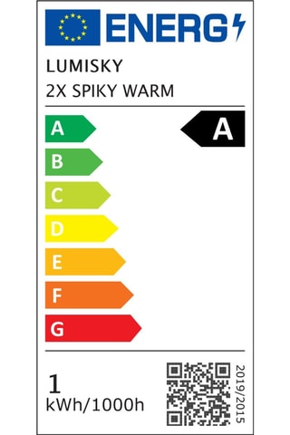 4 luci LED Spiky  - 5 W - Nero - 12 h di autonomia - Classe A