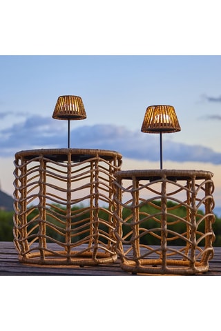 4 lampade da tavolo LED Boheme - 1,2 W - Beige - 14 h di autonomia - Classe G