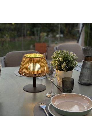 2 lampade da tavolo LED Raffy - 1 W - Beige - 8 h di autonomia - Classe G