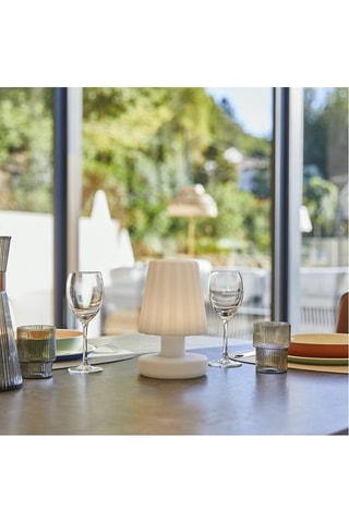 2 lampade da tavolo LED Lady Mini - 0,2 W - Bianco - 8 h di autonomia - Classe G