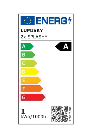 2 lampade LED Splashy - 0,3 W - Rosa - 12 h di autonomia - Classe A