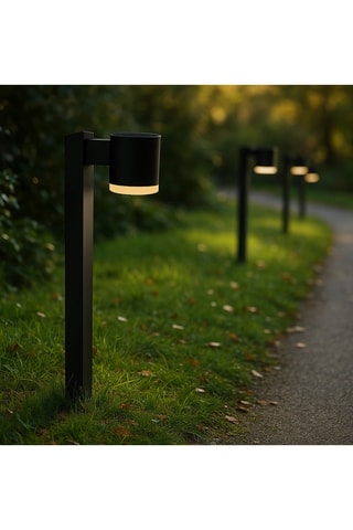 Faretto a energia solare LED Novia Tall - Nero - 1,2 W