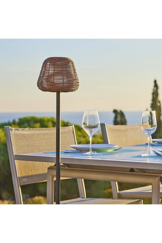 Lampada da terra LED Boheme - Marrone