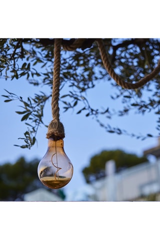 Lampada da terra solare LED Cordy - Beige