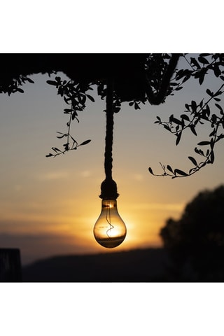 Lampada da terra solare LED Cordy - Beige