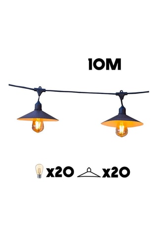 Decorazione da esterno in rattan LED Hawaii - Bianco caldo - 1 W