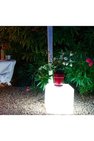 Cubo luminoso presa elettrica Carry W40 - Bianco - 13 W