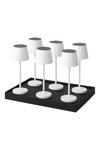 6 lampade da tavolo LED Abby - Bianco - 2 W