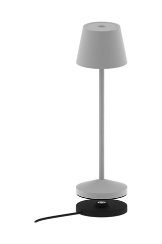 Lampada da tavolo LED ricaricabile Emily - Grigio chiaro
