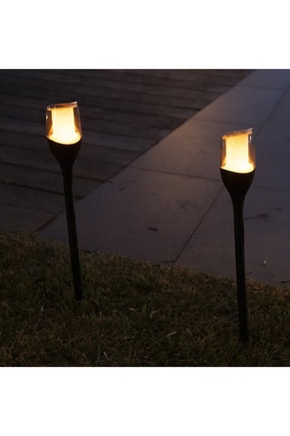 4 faretti solari LED Farely - Nero