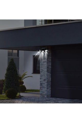 4 proiettori a energia solare da esterno LED - Nero