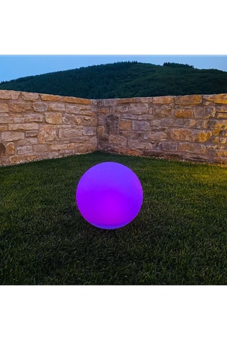 2 sfere luminose da interno ed esterno LED solari Solsty C30