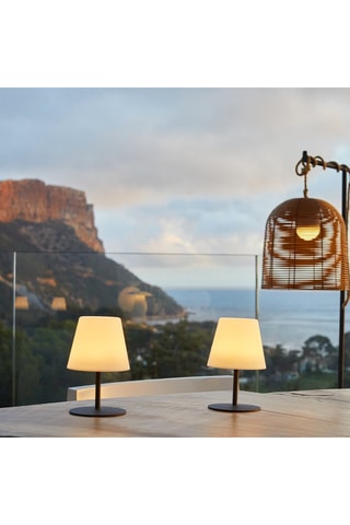 4 lampade da tavolo LED Twins - 1,2 W - Bianco - 14 h di autonomia - Classe G