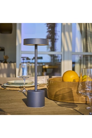 2 lampade da tavolo LED Roby - 2 W - Grigio - 20 h di autonomia - Classe E