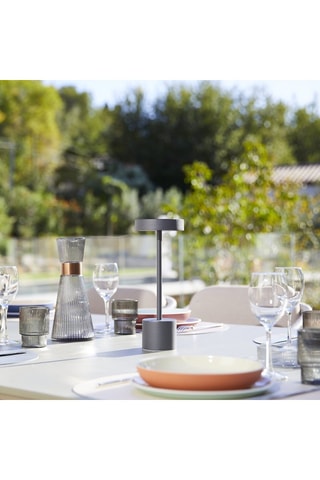 2 lampade da tavolo LED Roby - 2 W - Grigio - 20 h di autonomia - Classe E