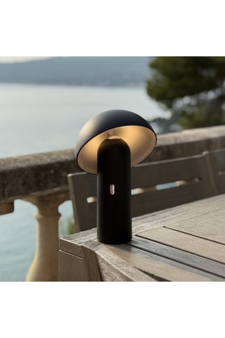 2 lampade da tavolo LED Tod - 7,5 W - Nero - 5 h di autonomia - Classe F