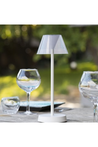 2 lampade da tavolo LED Beverly - 6 W - Bianco - 5 h di autonomia - Classe F