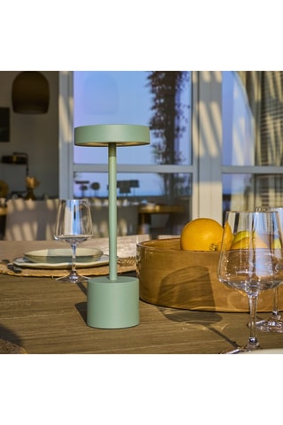 2 lampade da tavolo LED Roby - 2 W - Verde oliva - 50 h di autonomia - Classe E