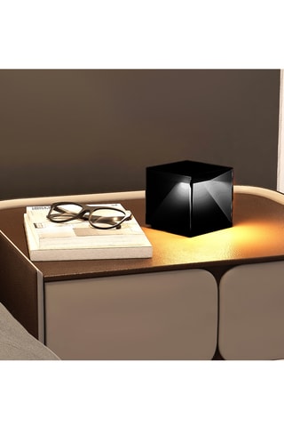 Lampada da tavolo LED senza cavo Cubox Mini - Nero - 2 W