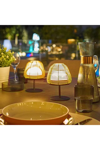 4 lampade da tavolo LED Boheme - 0,7 W - Marrone - 14 h di autonomia - Classe G