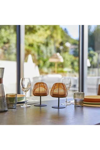 4 lampade da tavolo LED Boheme - 0,7 W - Marrone - 14 h di autonomia - Classe G