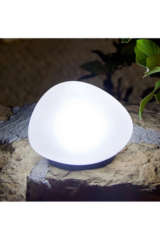 Roccia luminosa solare LED Solenzara - Bianco - 1 W