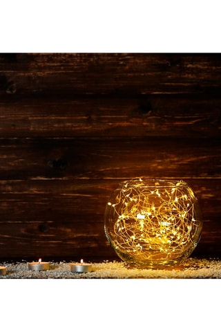 Decorazione presa elettrica LED Party Clear - Bianco caldo