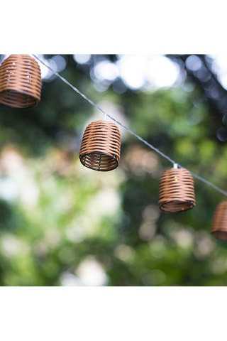 Decorazione luminosa solare in bambù Chill Hybrid - Bianco caldo - 0,06 W