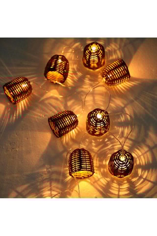 Decorazione luminosa solare in bambù Chill Hybrid - Bianco caldo - 0,06 W