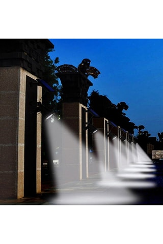 2 proiettori solari da esterno LED 2-in1 Spiky Away - Nero - 2 x 5 W