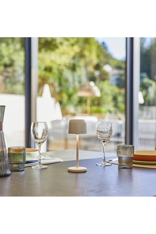 Lampada da tavolo senza fili LED ricaricabile Sophia - Bianco