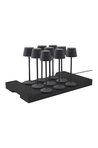 9 lampade da tavolo LED Emily - Grigio scuro - 1,8 W