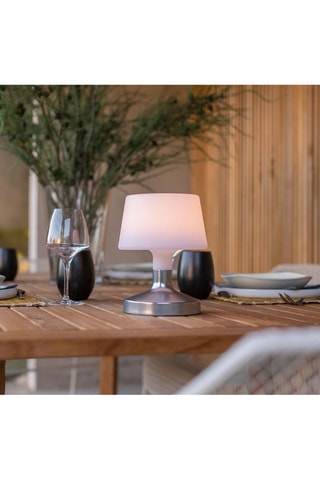 Lampada da tavolo senza cavo LED Helen Silver-0,6 W - Bianco caldo