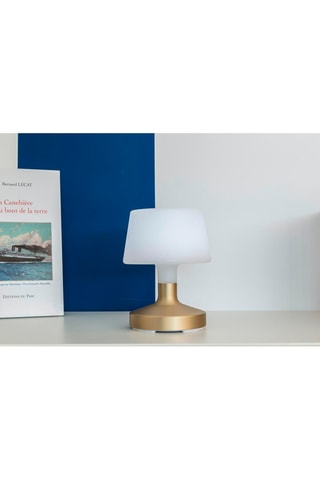 Lampada da tavolo senza cavo LED Helen Gold-5 W - Bianco caldo e bianco