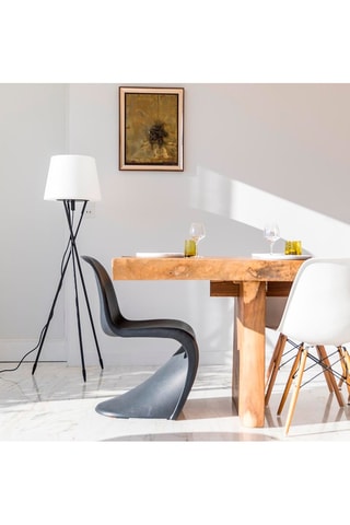 Lampada da terra su treppiede senza fili LED Try C150 - Bianco e nero - 5 W