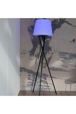 Lampada da terra su treppiede senza fili LED Try C150 - Bianco e nero - 5 W