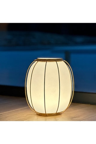 Torcia LED Tulum - Bianco e dorato