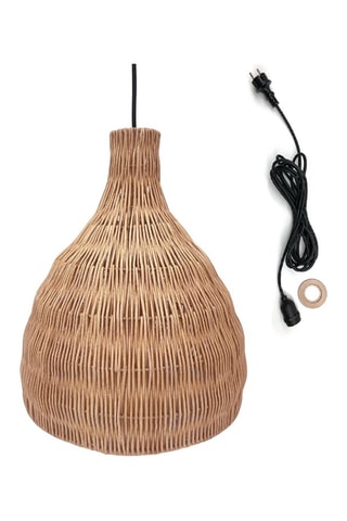 Lampadario in rattan Bella - Neutro