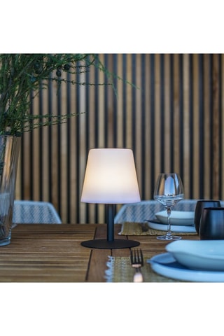 Lampada da tavolo LED senza fili Standy Emily - Bianco e nero - 1 W