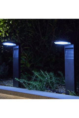 8 faretti solari LED Ostry - Nero - 8 x 2 W