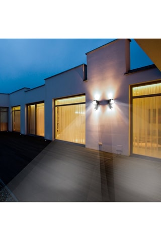 Proiettore solare da esterno a LED Cooper - Nero - 2 x 10 W