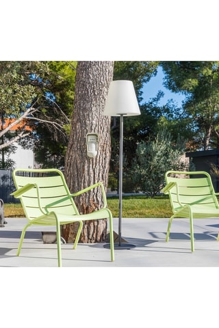 Lampada da terra Standy W150 - Bianco e nero - 18 W