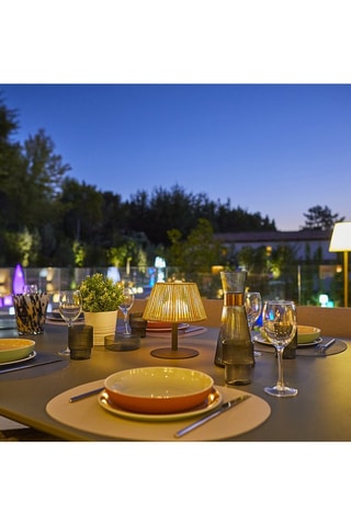 Lampada LED Standy Mini Raffy - Nero e marrone