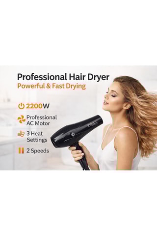 Föhn - GTI 2600 Plus Prime - Zwart - 2200 W