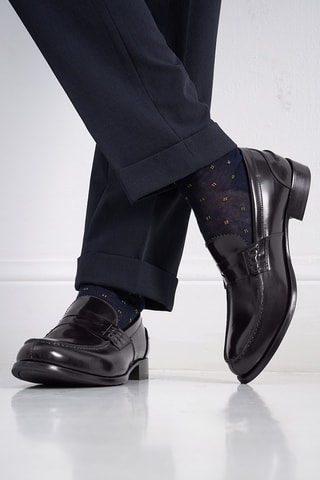 Mocassins de couro envernizado Penny - Bordô - Bordô