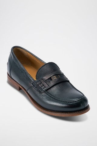 Mocassins em couro - Preto - Preto