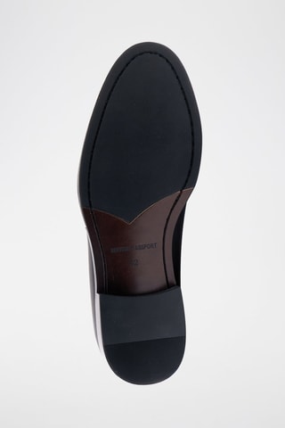 Derbies de couro envernizado Wing - Bordô - Bordô